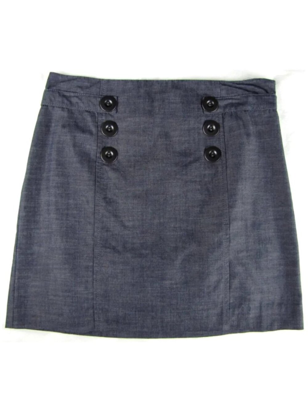 SALE!  Linen Buttons Gray Short Mini Skirt